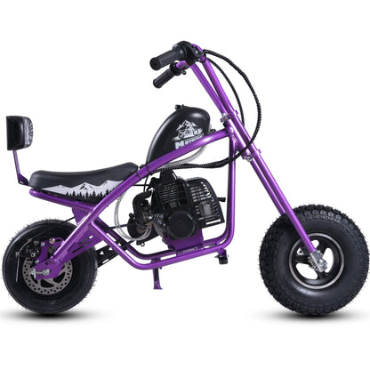 MotoTec 49cc Gas Mini Chopper V2 Purple