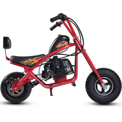 MotoTec 49cc Gas Mini Chopper V2 Red