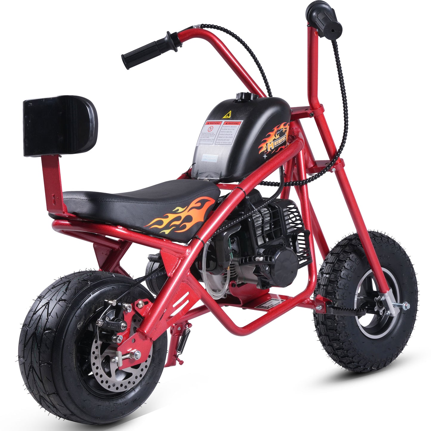 MotoTec 49cc Gas Mini Chopper V2 Red