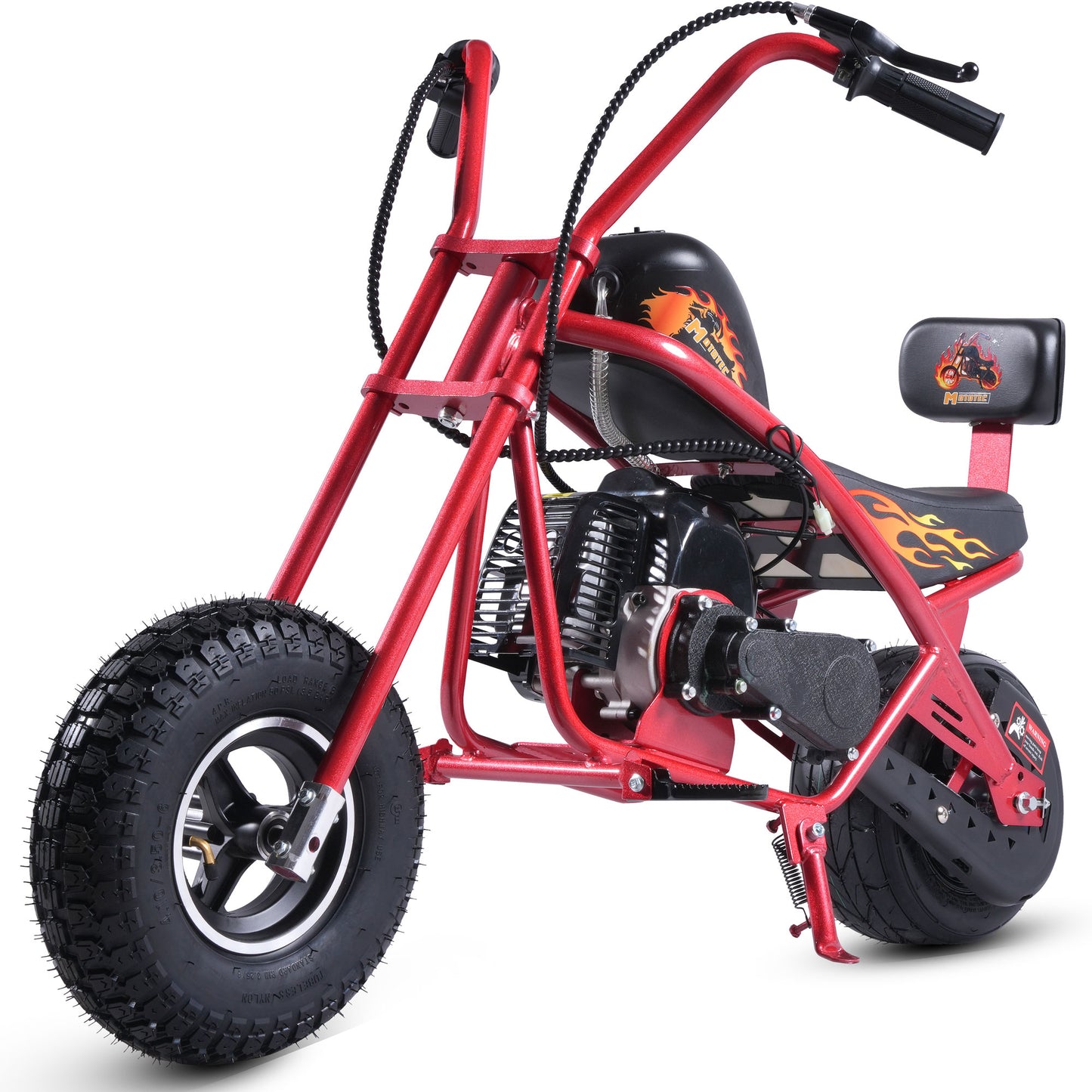 MotoTec 49cc Gas Mini Chopper V2 Red