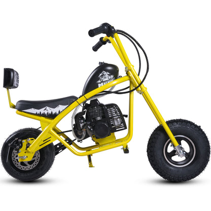 MotoTec 49cc Gas Mini Chopper V2 Yellow