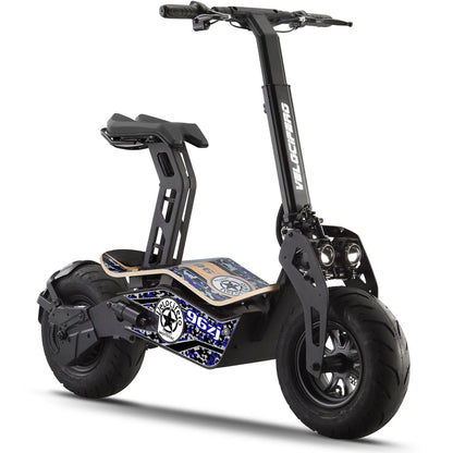 Color: Blue - MotoTec Mad 1600w 48v Electric Scooter