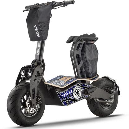 Color: Blue - MotoTec Mad 1600w 48v Electric Scooter
