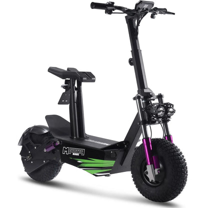 Color: Black - MotoTec Mars 48v 2500w Electric Scooter
