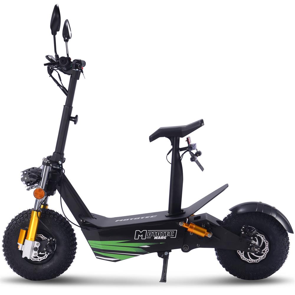 MotoTec Mars 60v 3500w Electric Scooter Black