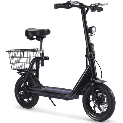 Color: Black - MotoTec Metro 36v 350w Lithium Electric Scooter