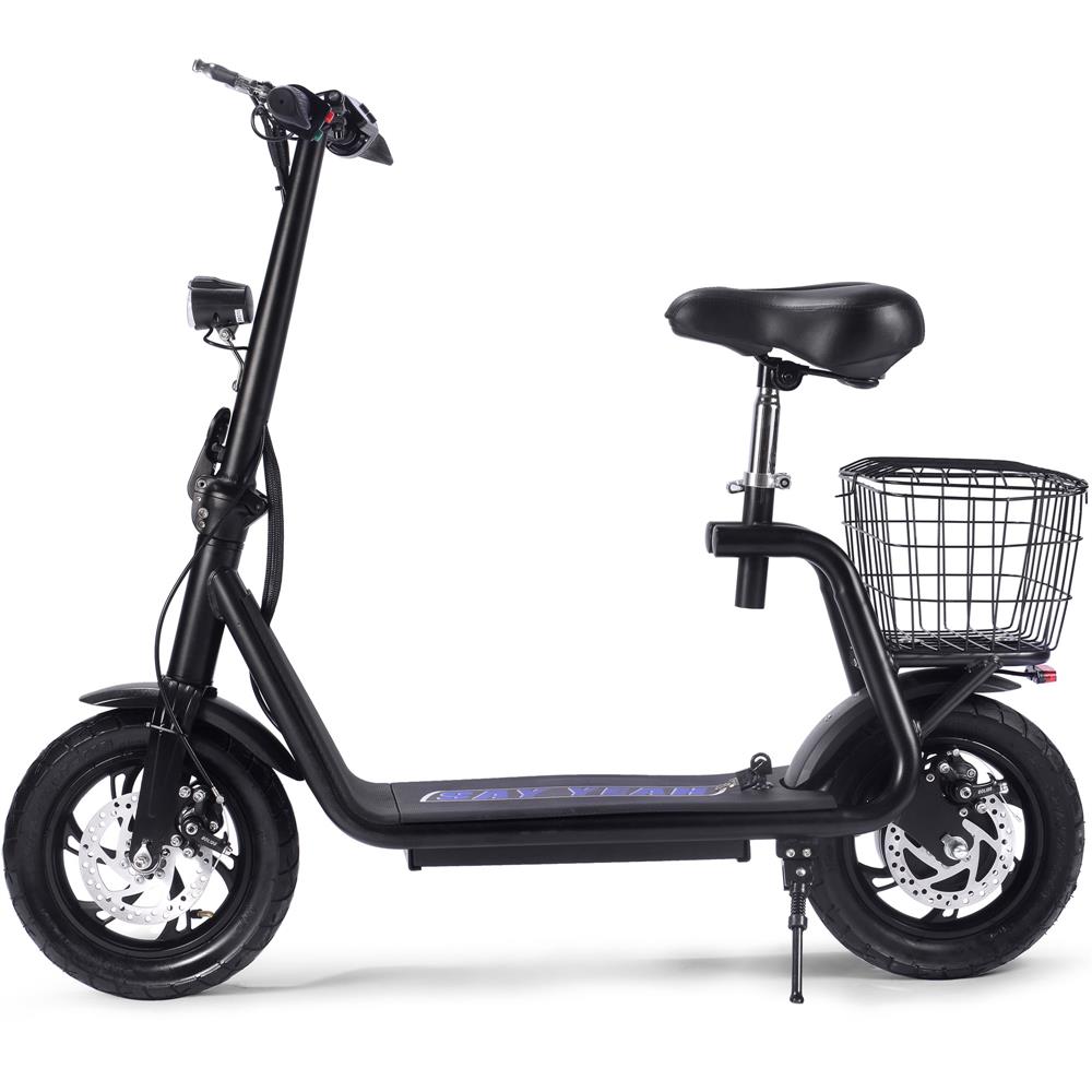 MotoTec Metro 36v 500w Lithium Electric Scooter Black