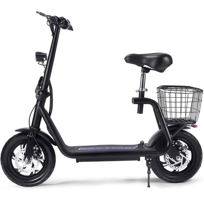 Color: Black - MotoTec Metro 36v 350w Lithium Electric Scooter