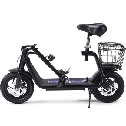 Color: Black - MotoTec Metro 36v 350w Lithium Electric Scooter