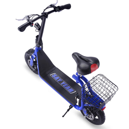 MotoTec Metro 36V 500W Lithium Electric Scooter – Blue | Powerful Urban Commuter