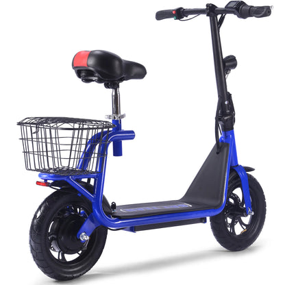 MotoTec Metro 36V 500W Lithium Electric Scooter – Blue | Powerful Urban Commuter