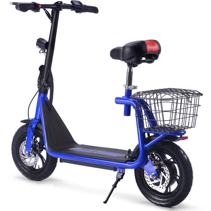MotoTec Metro 36V 500W Lithium Electric Scooter – Blue | Powerful Urban Commuter