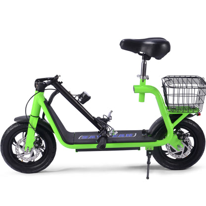 Color: Green - MotoTec Metro 36v 350w Lithium Electric Scooter
