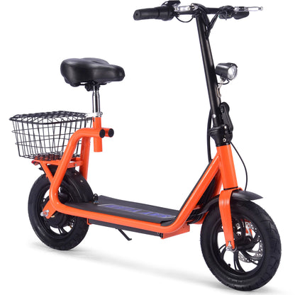 Color: Orange - MotoTec Metro 36v 350w Lithium Electric Scooter