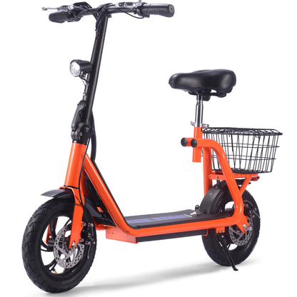 Color: Orange - MotoTec Metro 36v 350w Lithium Electric Scooter