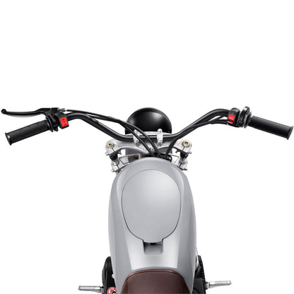 Color: Gray - MotoTec 200cc 6.5HP Trailcross Gas Powered Mini Bike
