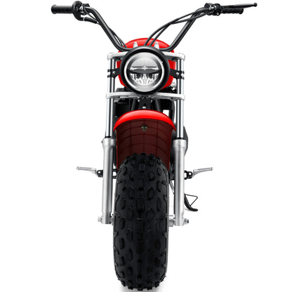 Color: Red - MotoTec 200cc 6.5HP Trailcross Gas Powered Mini Bike