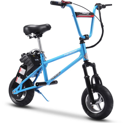 Color: Blue - MotoTec 49cc Gas Mini Bike V2