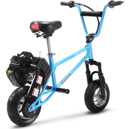 Color: Blue - MotoTec 49cc Gas Mini Bike V2