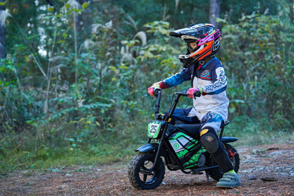 Color - Black - MotoTec 24V 250W Electric Powered Mini Bike