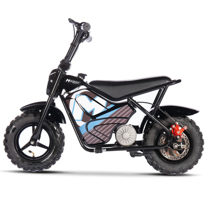 Color - Black - MotoTec 24V 250W Electric Powered Mini Bike