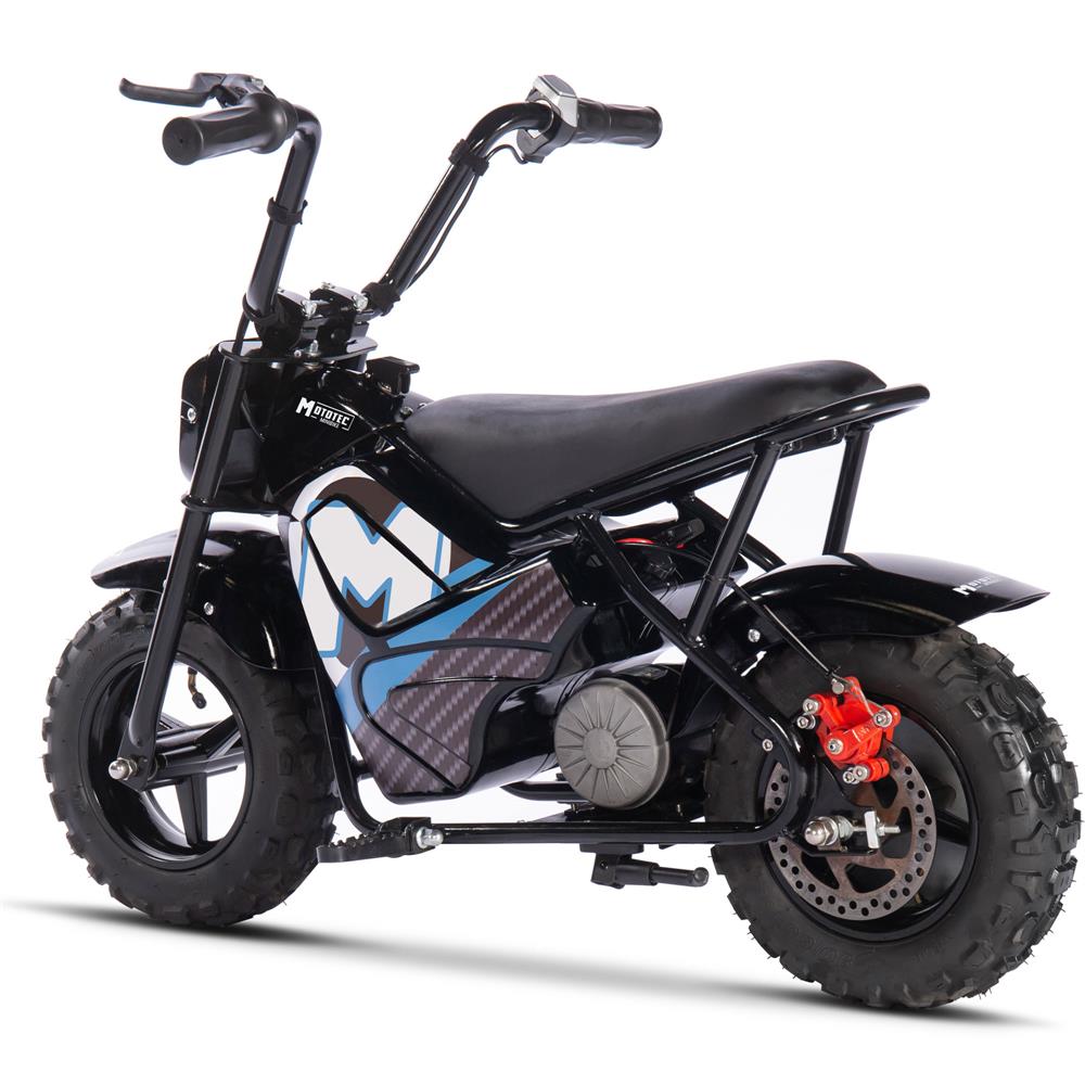 MotoTec 24v 250w Electric Powered Mini Bike Black