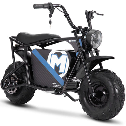Color - Black - MotoTec 48V 1000W Electric Powered Mini Bike