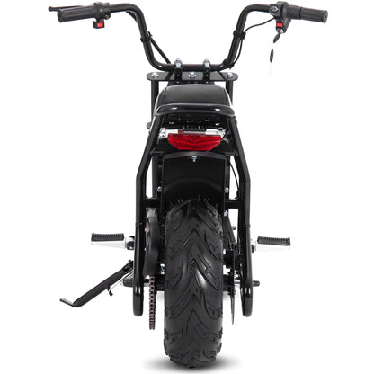 Color - Black - MotoTec 48V 1000W Electric Powered Mini Bike