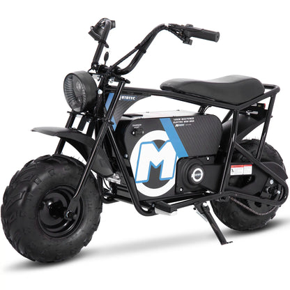 Color - Black - MotoTec 48V 1000W Electric Powered Mini Bike