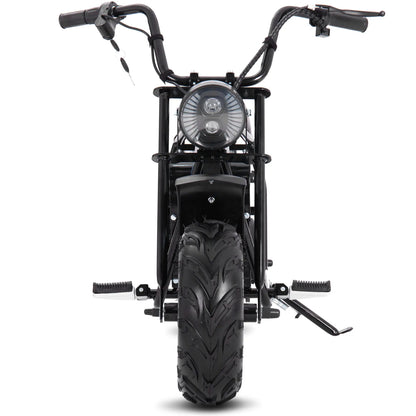 Color - Black - MotoTec 48V 1000W Electric Powered Mini Bike
