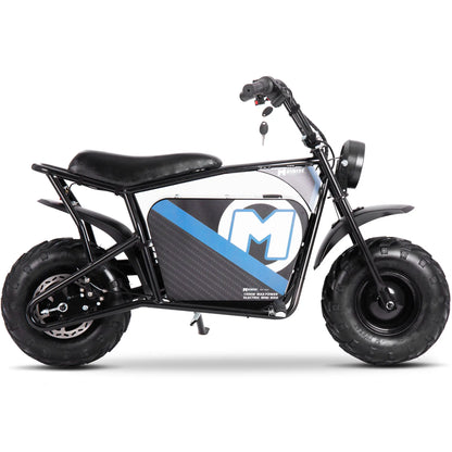 Color - Black - MotoTec 48V 1000W Electric Powered Mini Bike