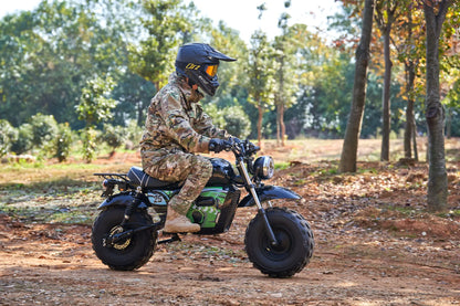 Color - Black - MotoTec 60V 1500W Lithium Electric Powered Mini Bike
