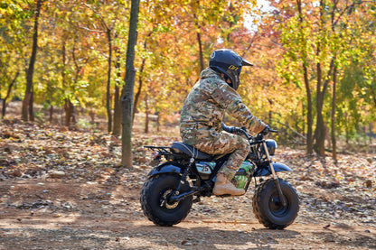 Color - Black - MotoTec 60V 1500W Lithium Electric Powered Mini Bike
