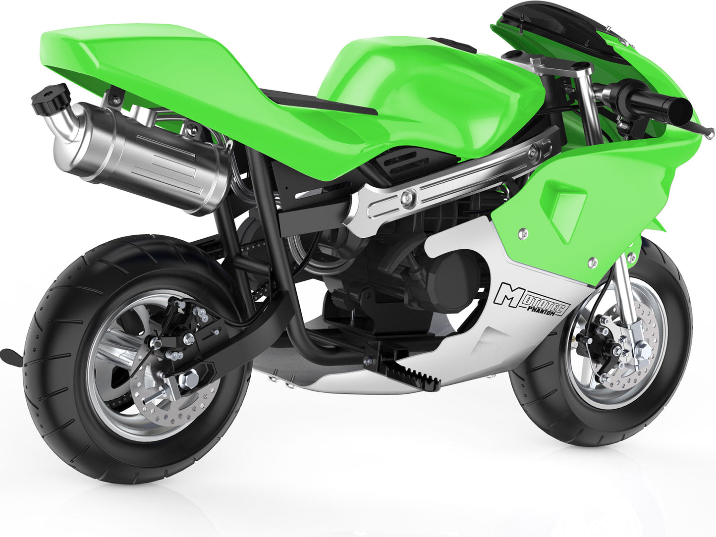 MotoTec Phantom Gas Pocket Bike 49cc 2-Stroke Green