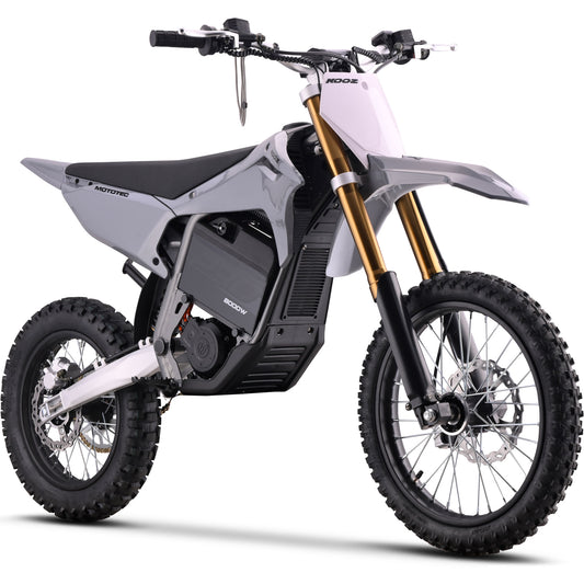 Color: Gray - MotoTec 72v 8000w Pro Electric Dirt Bike 17/14 Lithium