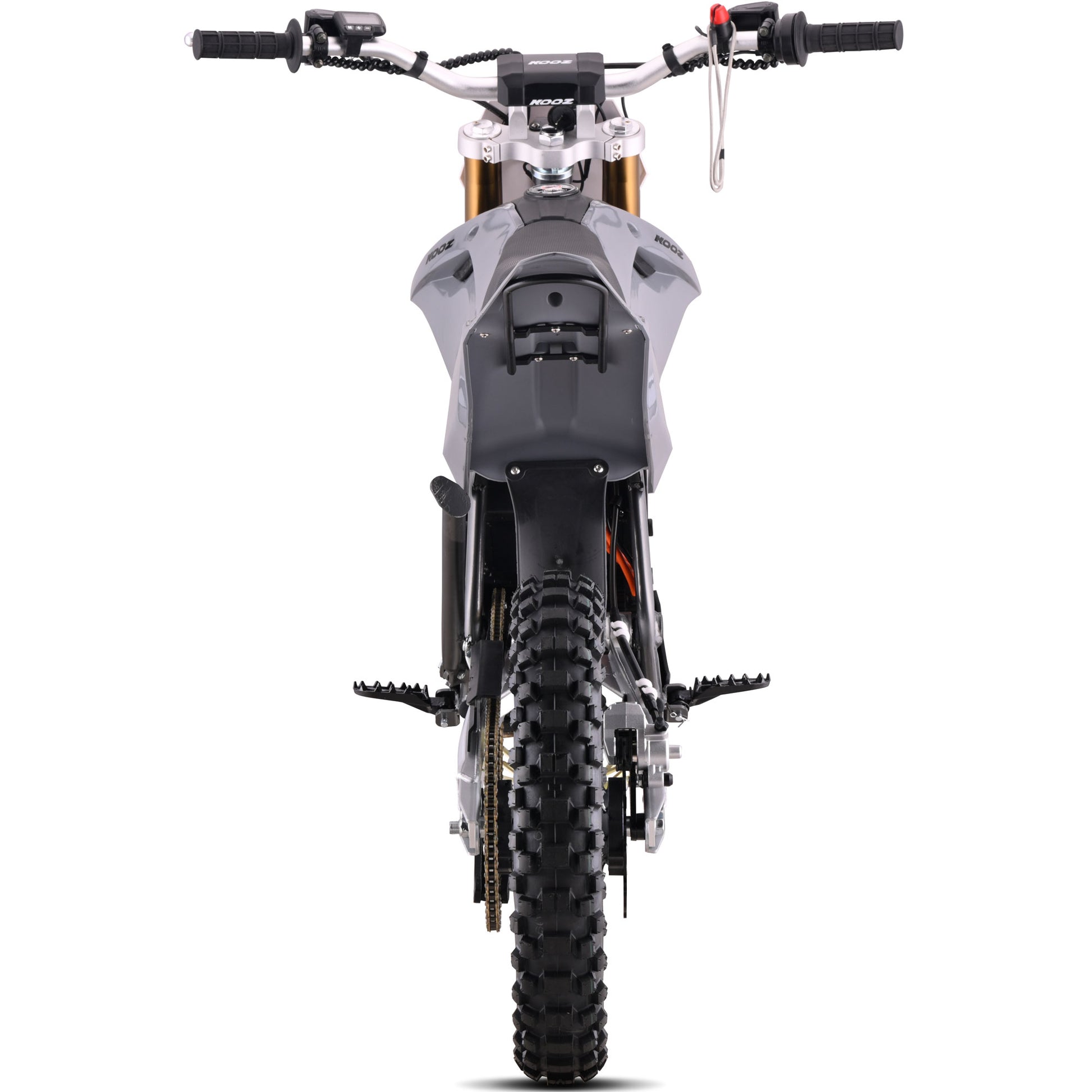 Color: Gray - MotoTec 72v 8000w Pro Electric Dirt Bike 17/14 Lithium
