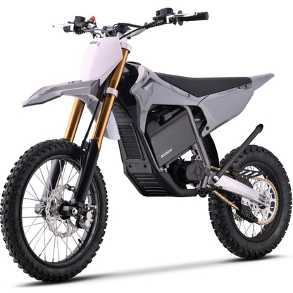 Color: Gray - MotoTec 72v 8000w Pro Electric Dirt Bike 17/14 Lithium