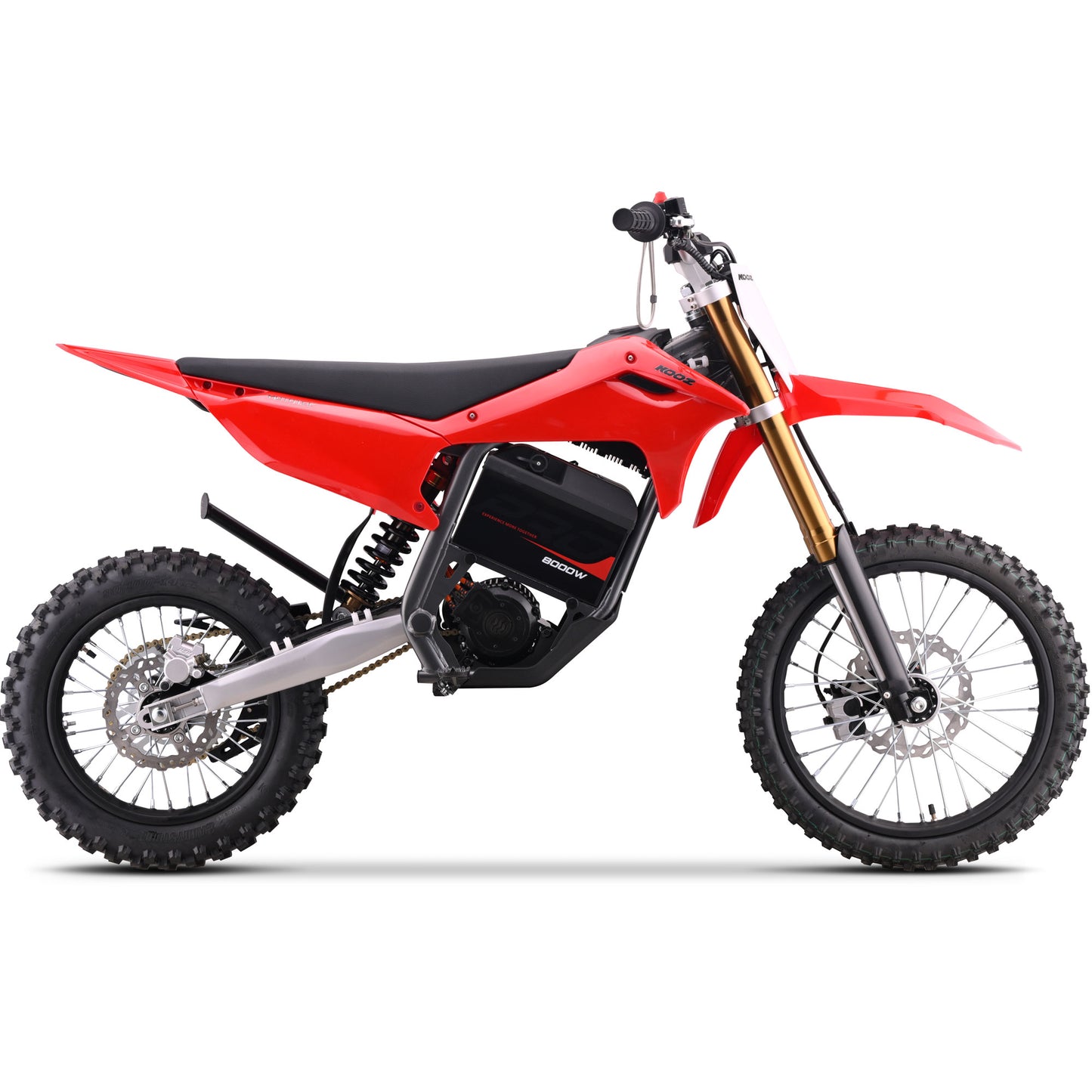 Color: Red - MotoTec 72v 8000w Pro Electric Dirt Bike 17/14 Lithium