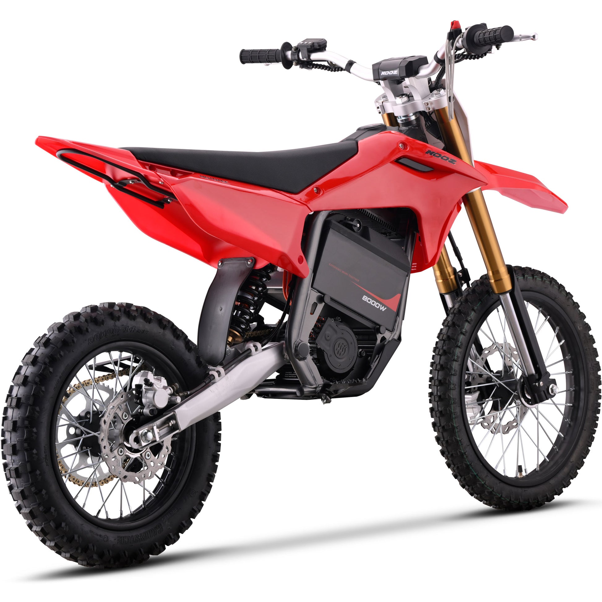 Color: Red - MotoTec 72v 8000w Pro Electric Dirt Bike 17/14 Lithium