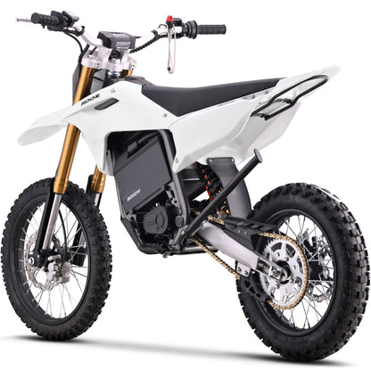 Color: White - MotoTec 72v 8000w Pro Electric Dirt Bike 17/14 Lithium