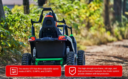 MotoTec Raider Kids UTV 48V 1200W Full Suspension