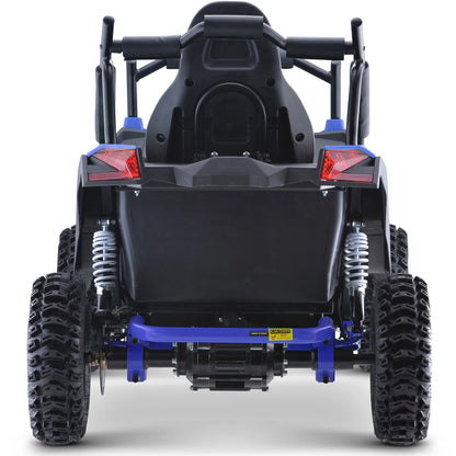 Color: Blue - MotoTec Raider Kids UTV 48v 1200w Full Suspension