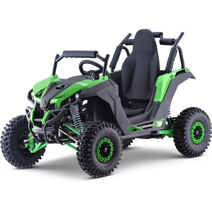 Color: Green - MotoTec Raider Kids UTV 48v 1200w Full Suspension