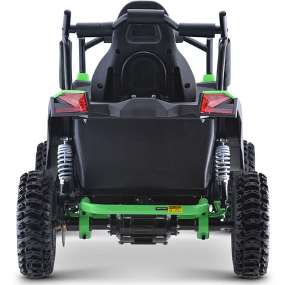 Color: Green - MotoTec Raider Kids UTV 48v 1200w Full Suspension