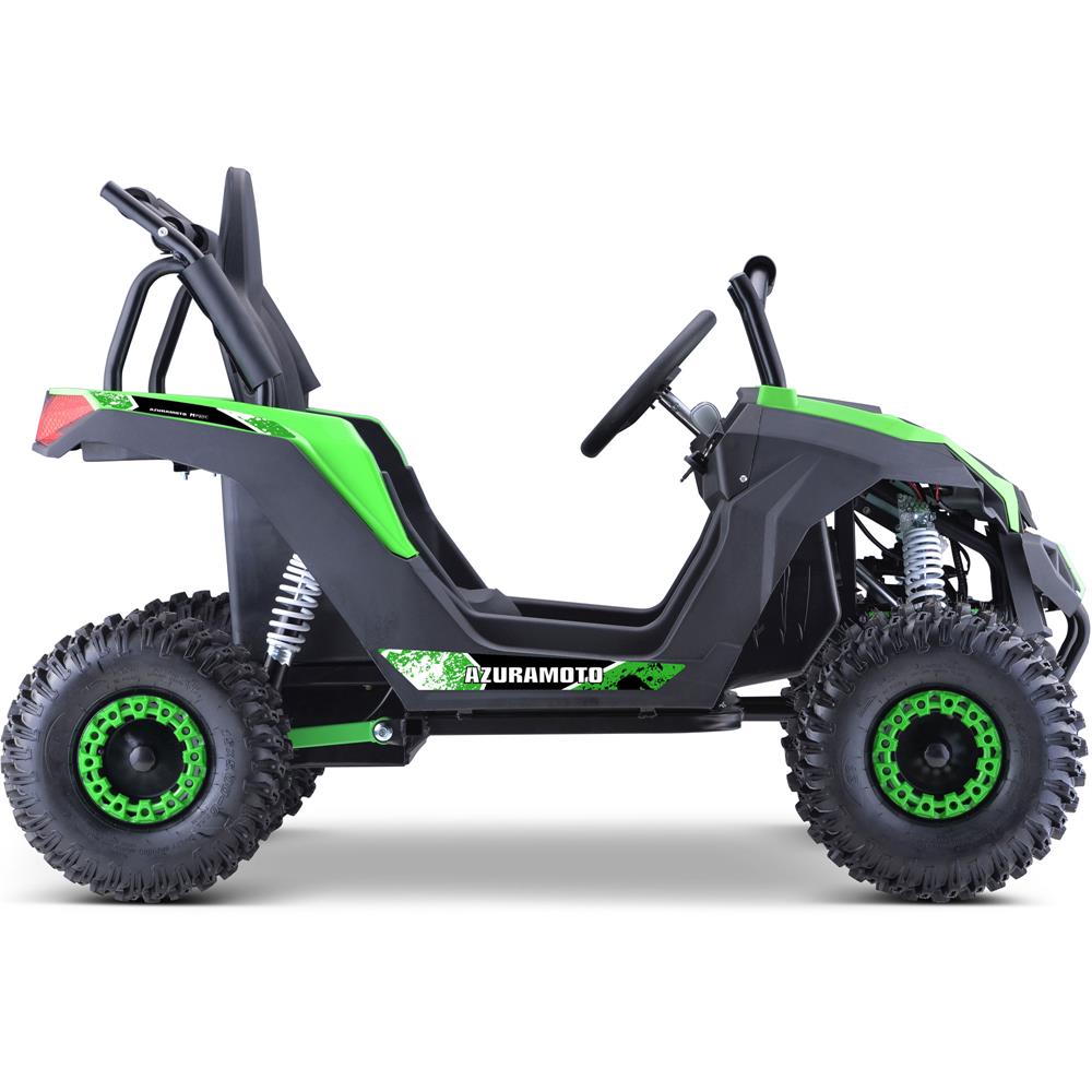 MotoTec Raider Kids UTV 48v 1200w Full Suspension Green