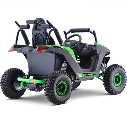 Color: Green - MotoTec Raider Kids UTV 48v 1200w Full Suspension