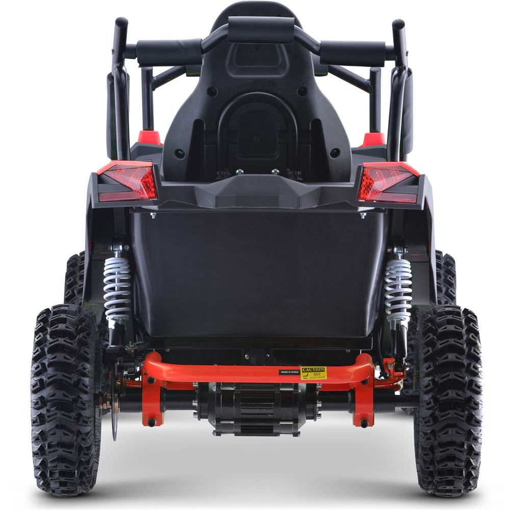 MotoTec Raider Kids UTV 48v 1200w Full Suspension Red