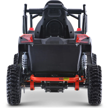 Color: Red - MotoTec Raider Kids UTV 48v 1200w Full Suspension