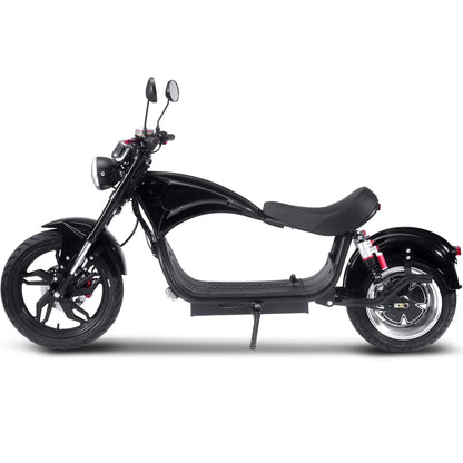 Color: Black - MotoTec Raven 60v 30ah 2500w Lithium Electric Scooter