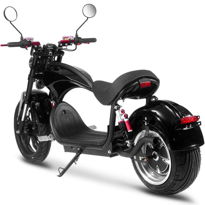 Color: Black - MotoTec Raven 60v 30ah 2500w Lithium Electric Scooter